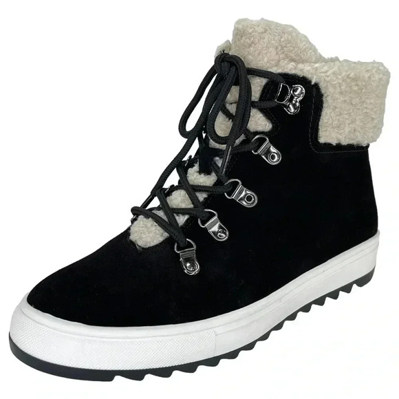 Aqua Shoes - Aqua College Womens Ankle Boots 9M Sheela Black Waterproof Cow Suede